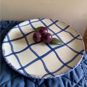 Vintage Cross-Hatch Fruit Plate